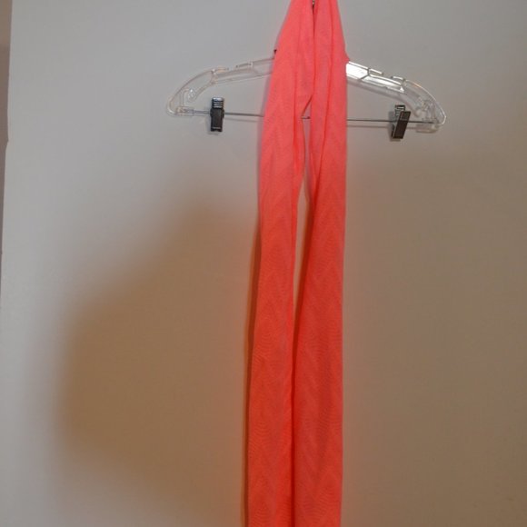 No Boundaries Neon Orange-Pink Scarf Rounded Polyester L/G (11-13) - Picture 5 of 6